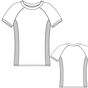 Fashion sewing patterns for T-Shirt 6687